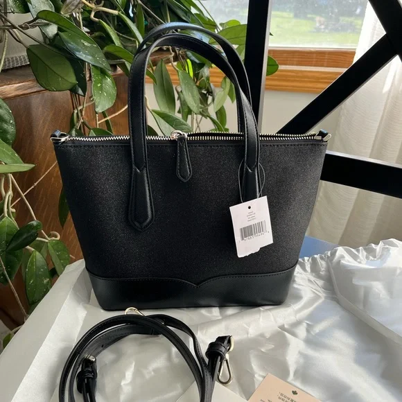 Kate Spade black glitter, New With Tag! - Picture 7 of 7